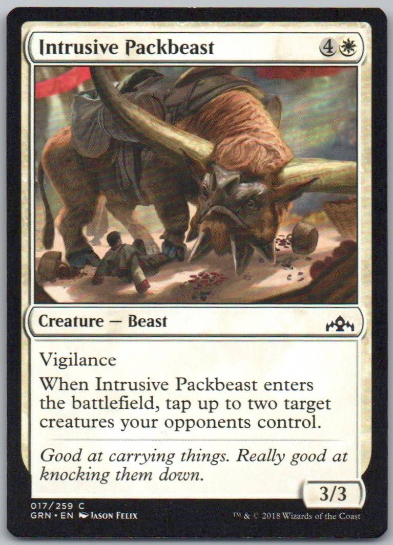 Intrusive Packbeast 17 Normal Creature Card - Guilds of Ravnica