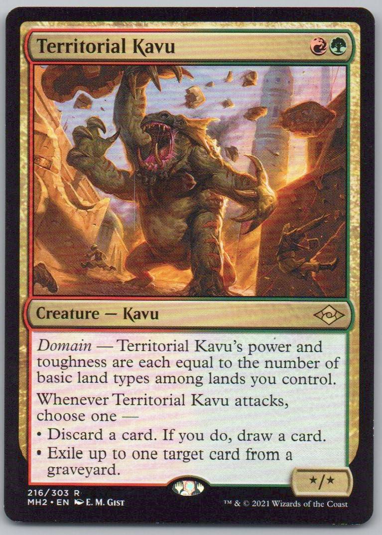 Territorial Kavu 216 Normal Creature Card - Modern Horizons 2