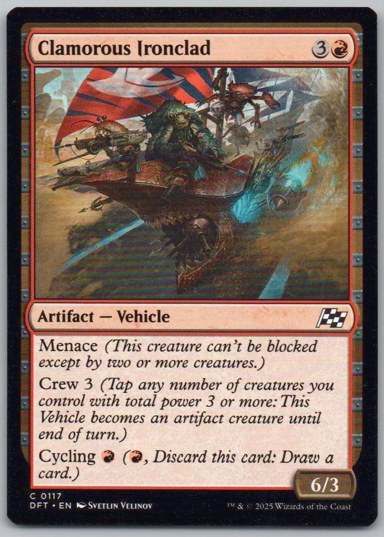 Clamorous Ironclad 117 Normal Artifact Card - Aetherdrift