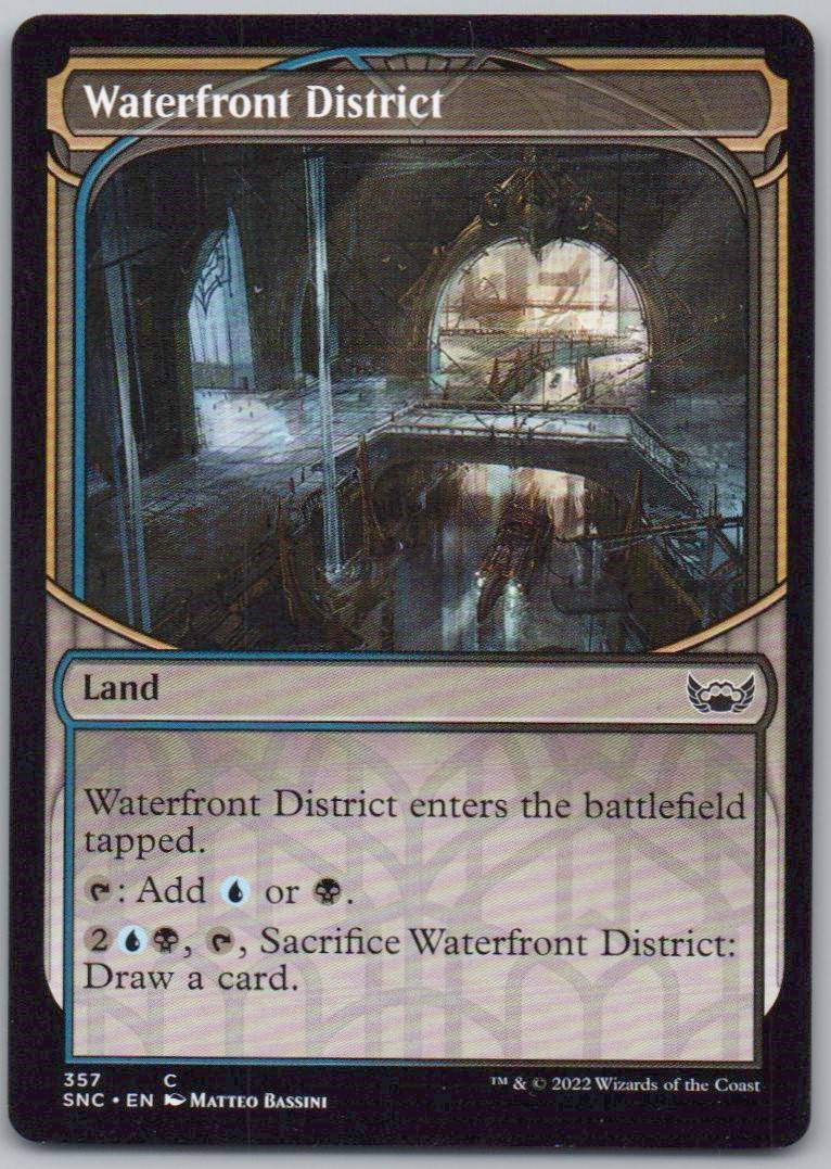 Waterfront District (Showcase) 357 Normal Land Card - Streets of New Capenna