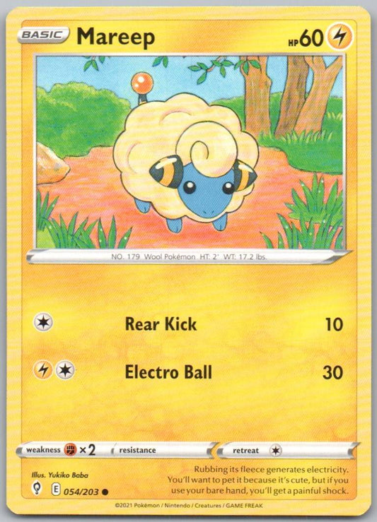 Mareep 054 Normal Lightning Card - Evolving Skies