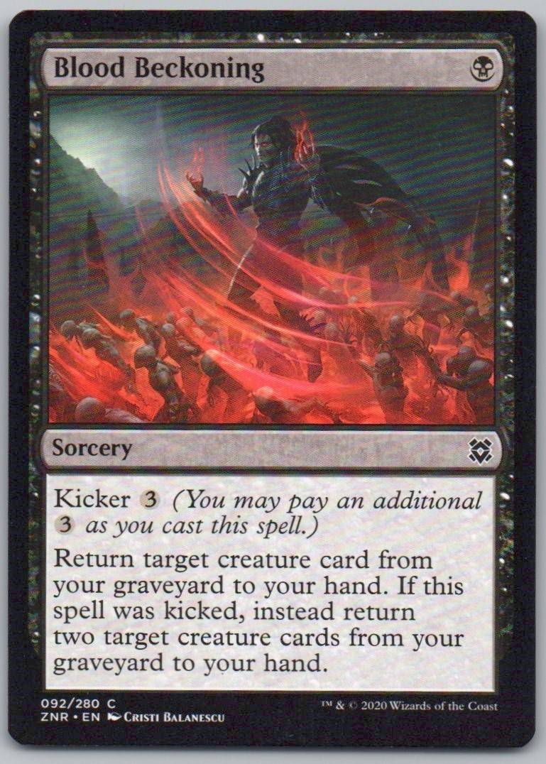 Blood Beckoning 92 Normal Sorcery Card - Zendikar Rising