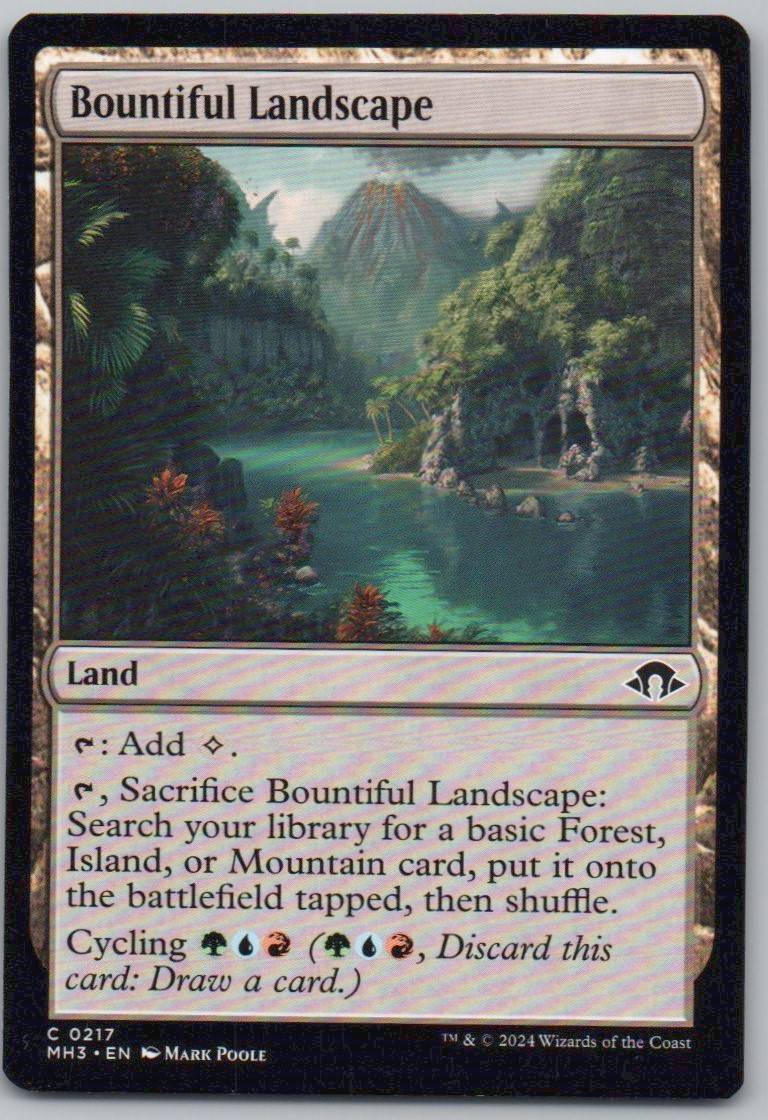 Bountiful Landscape 217 0 Land Card - Modern Horizons 3