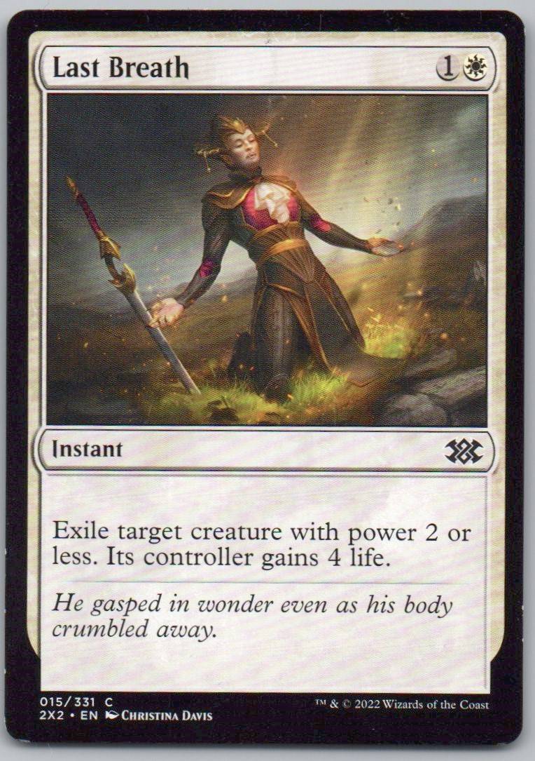 Last Breath 15 Normal Instant Card - Double Masters 2022