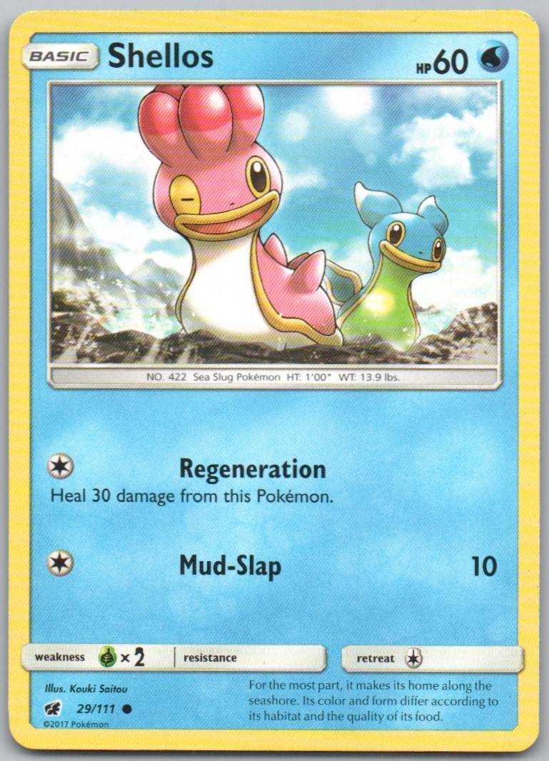 Shellos 29 Normal Water Card - Crimson Invasion