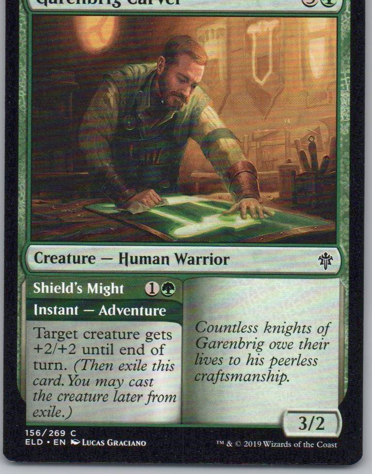 Garenbrig Carver 156 Normal Creature Card - Throne of Eldraine