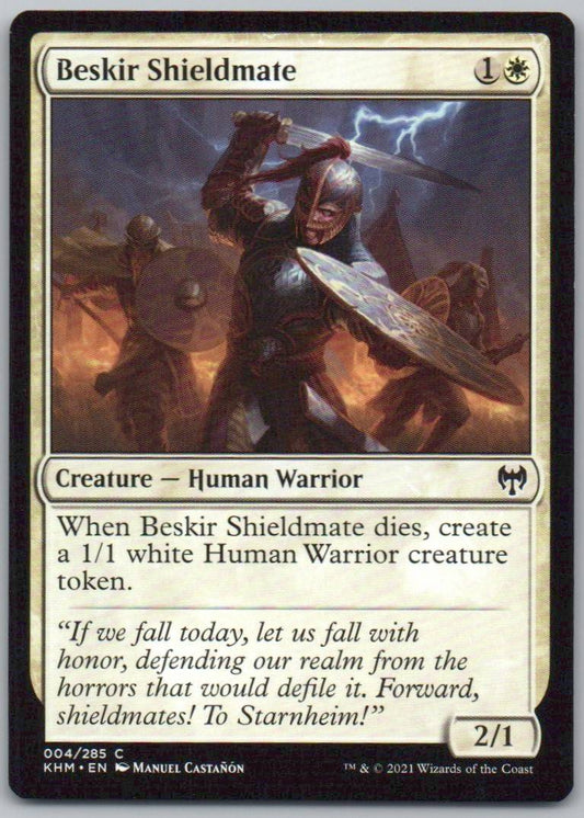 Beskir Shieldmate 4 Normal Creature Card - Kaldheim