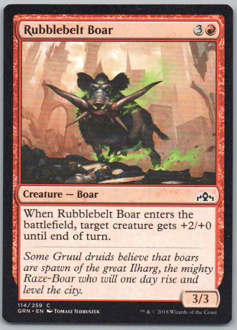 Rubblebelt Boar 114 Normal Creature Card - Guilds of Ravnica