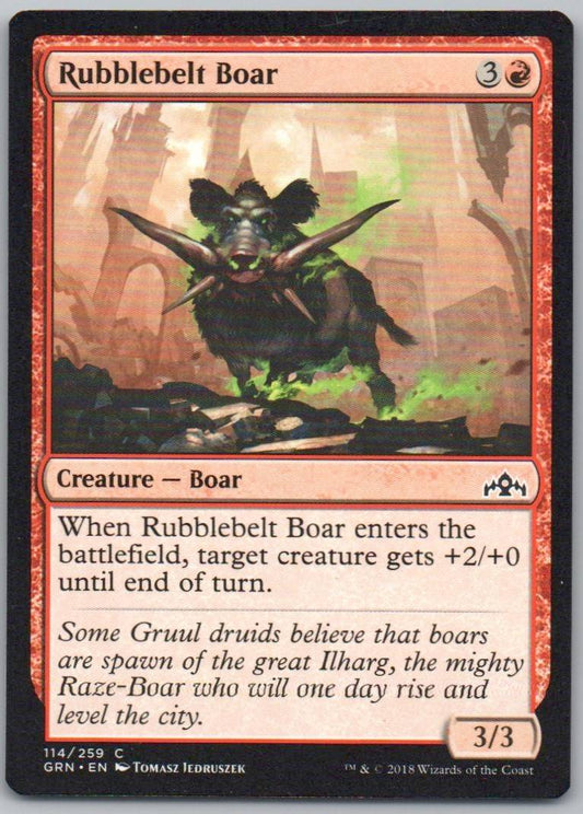 Rubblebelt Boar 114 Normal Creature Card - Guilds of Ravnica