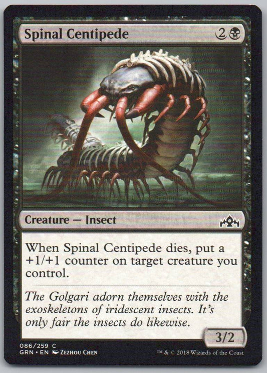 Spinal Centipede 86 Normal Creature Card - Guilds of Ravnica