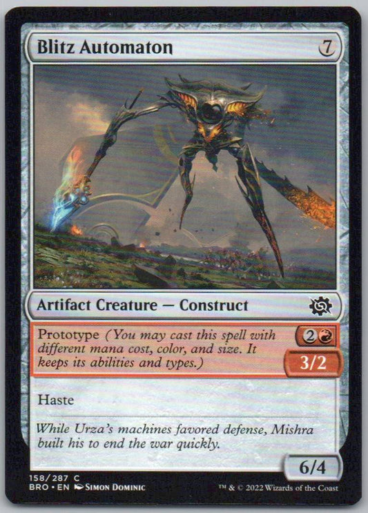 Blitz Automaton 158 Normal Artifact Card - The Brothers' War