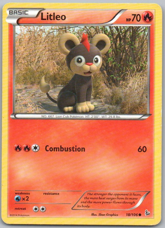 Litleo 018 Normal Fire Card - Flashfire