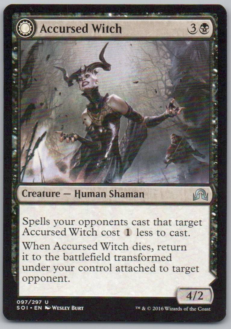 Accursed Witch 97 Normal Enchantment Card - Shadows over Innistrad
