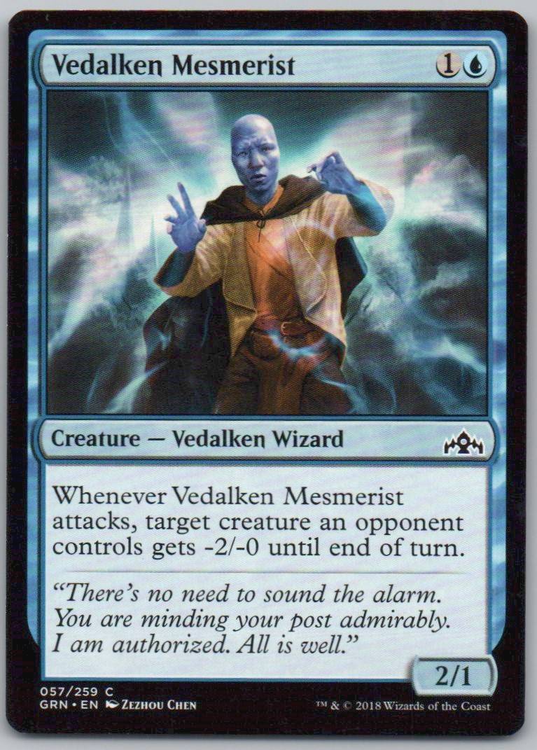 Vedalken Mesmerist 57 Normal Creature Card - Guilds of Ravnica
