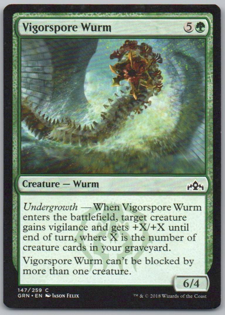 Vigorspore Wurm 147 Normal Creature Card - Guilds of Ravnica