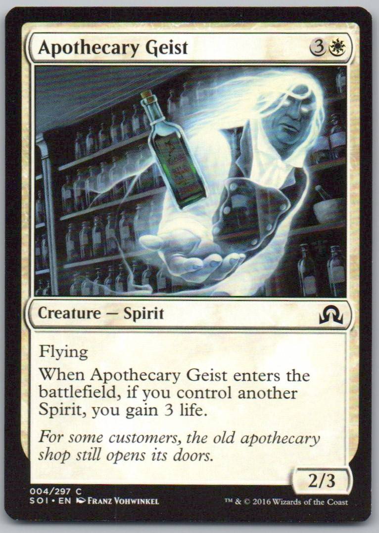 Apothecary Geist 4 Normal Creature Card - Shadows over Innistrad