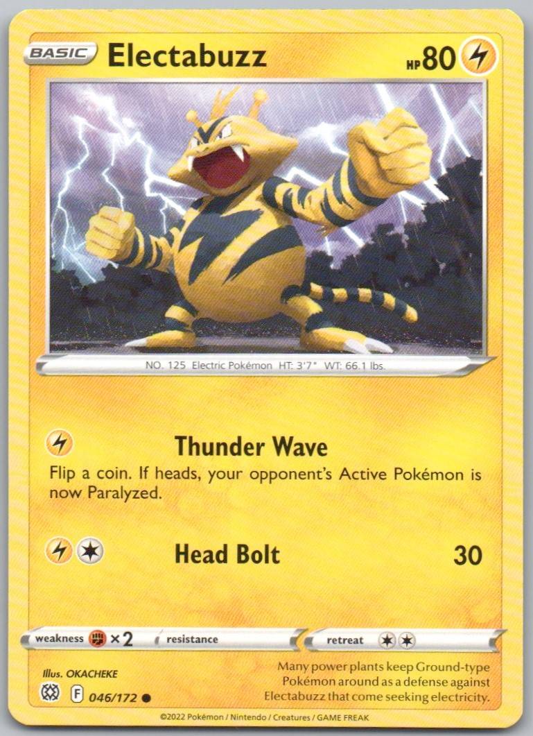 Electabuzz 046 Normal Lightning Card - Brilliant Stars