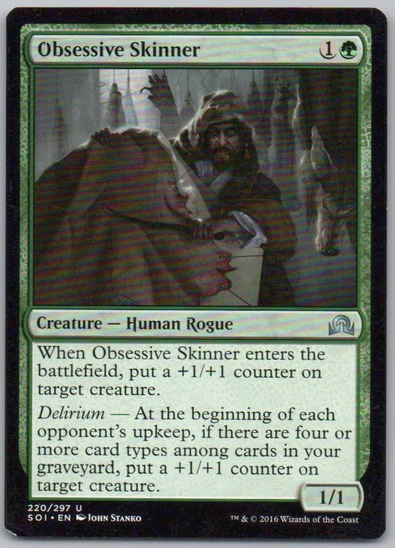 Obsessive Skinner 220 Normal Creature Card - Shadows over Innistrad