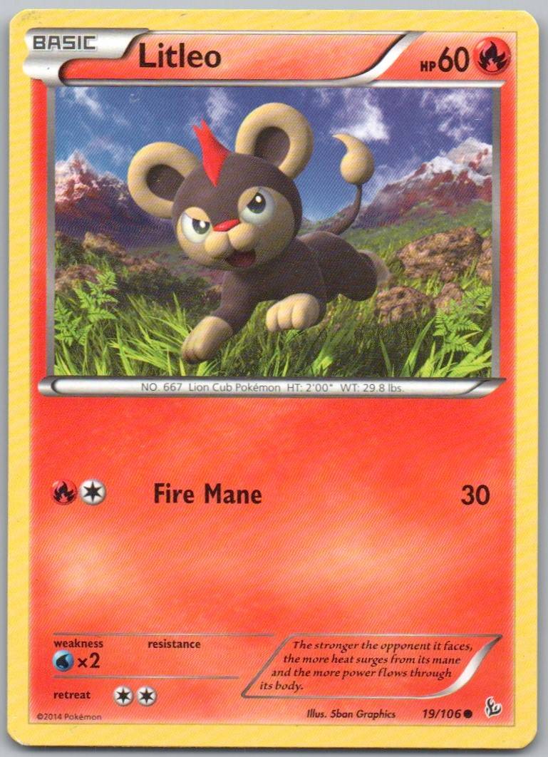 Litleo 019 Normal Fire Card - Flashfire