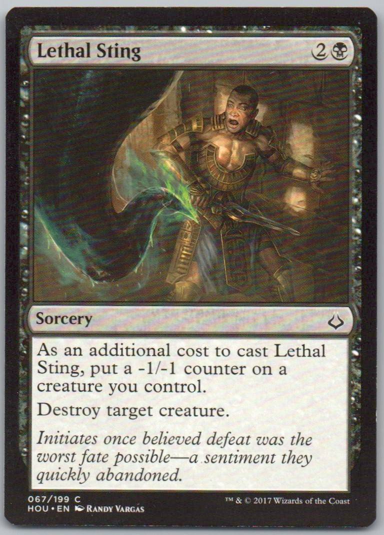 Lethal Sting 67 Normal Sorcery Card - Hour of Devastation