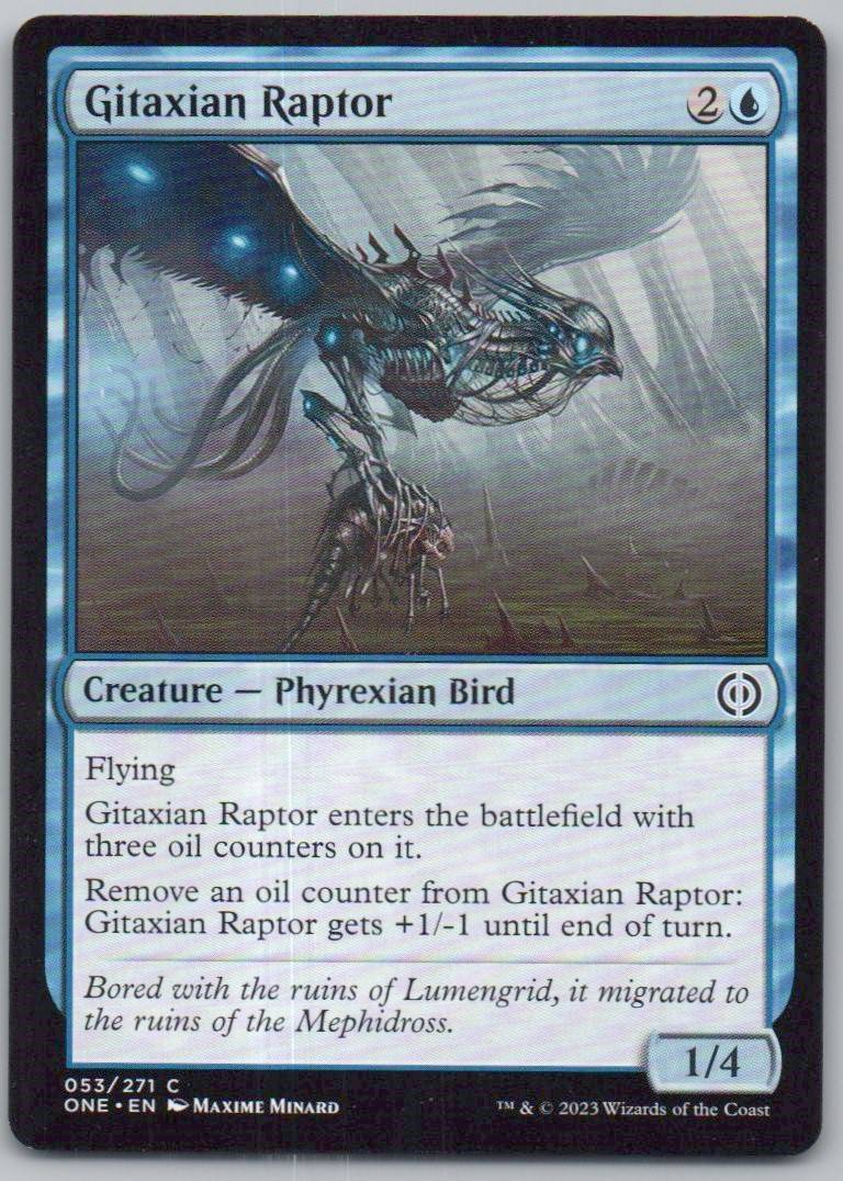 Gitaxian Raptor 53 Normal Creature Card - Phyrexia: All Will Be One