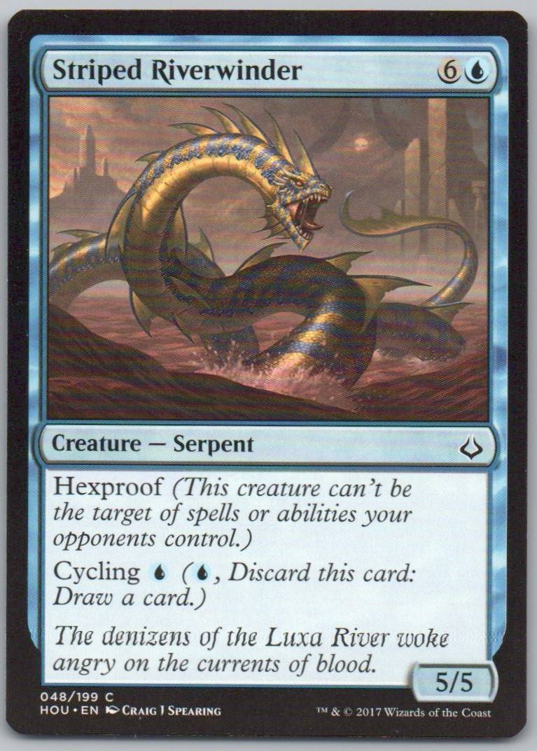 Striped Riverwinder 48 Normal Creature Card - Hour of Devastation