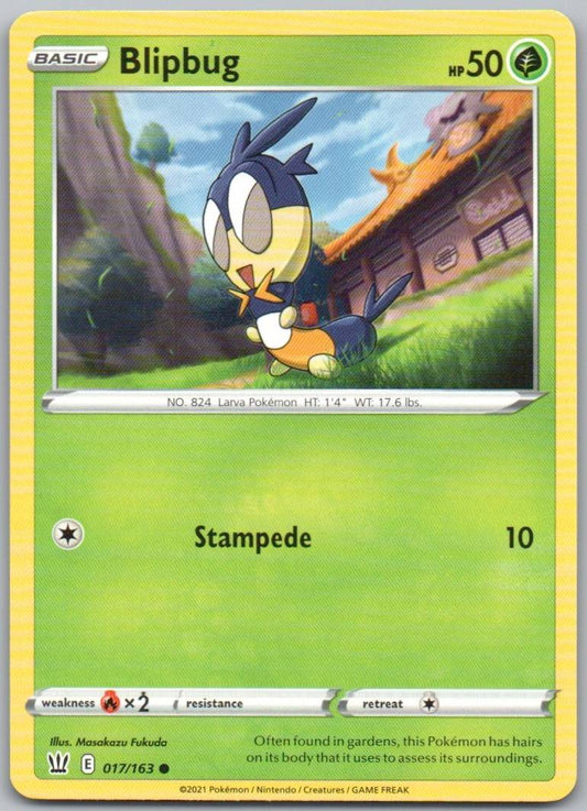 Blipbug 017 Normal Grass Card - Battle Styles