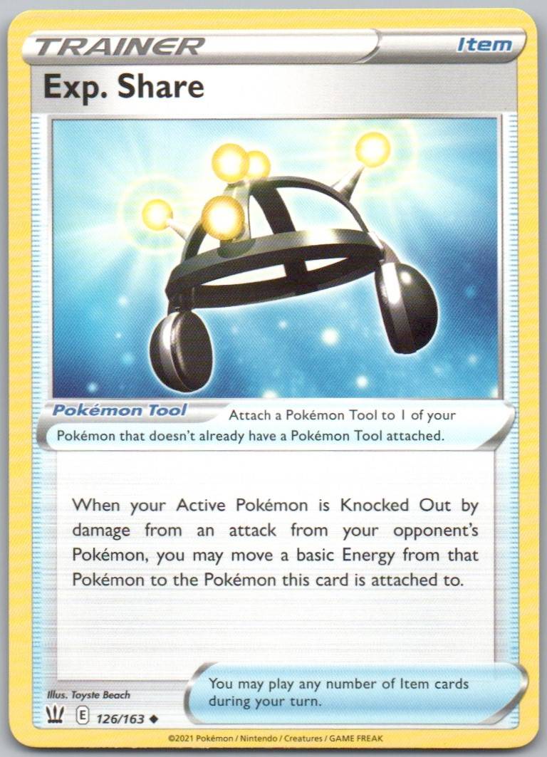 Exp. Share 126 Normal Trainer Card - Battle Styles
