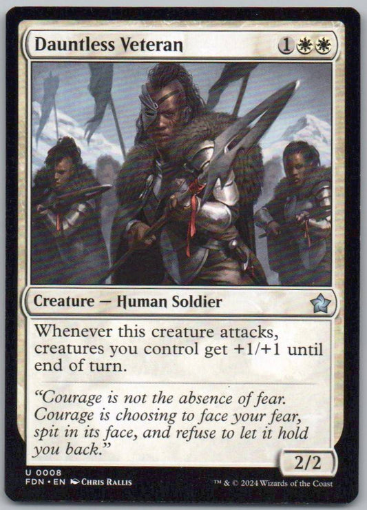 Dauntless Veteran 8 Normal Creature Card - Foundations