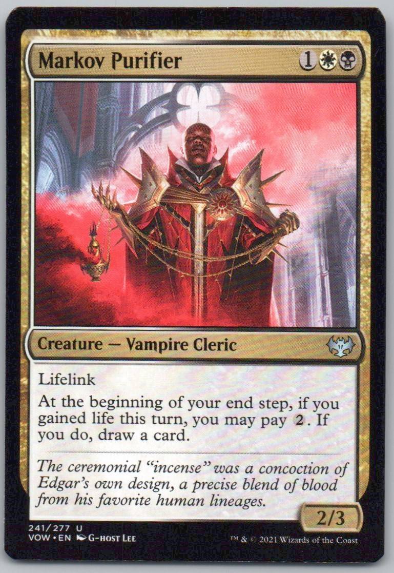Markov Purifier 241 Normal Creature Card - Innistrad: Crimson Vow