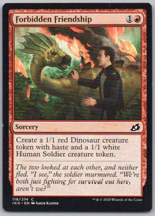 Forbidden Friendship 119 Normal Sorcery Card - Ikoria: Lair of Behemoths