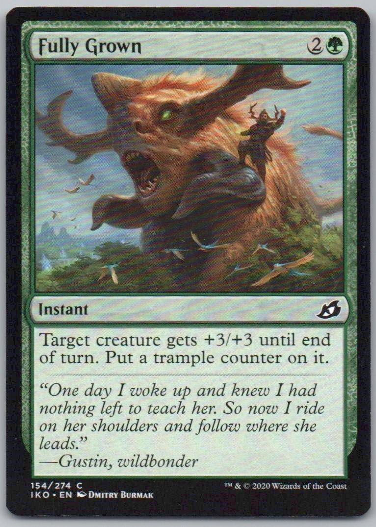 Fully Grown 154 Normal Instant Card - Ikoria: Lair of Behemoths