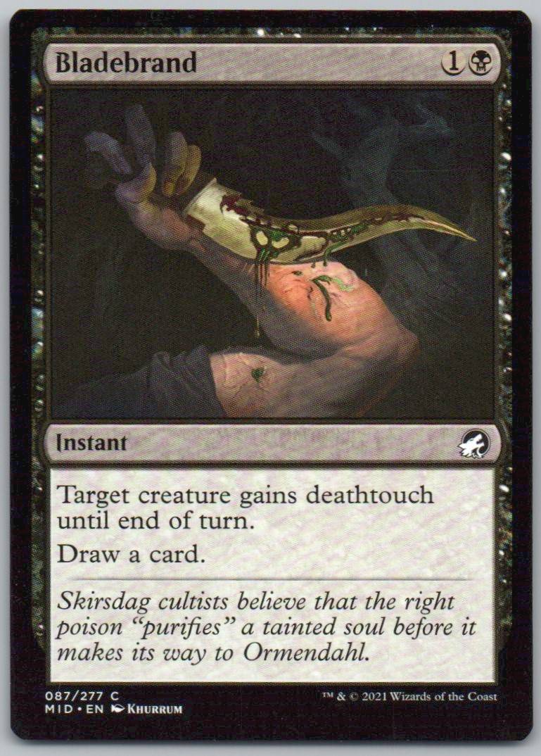 Bladebrand 87 Normal Instant Card - Innistrad: Midnight Hunt