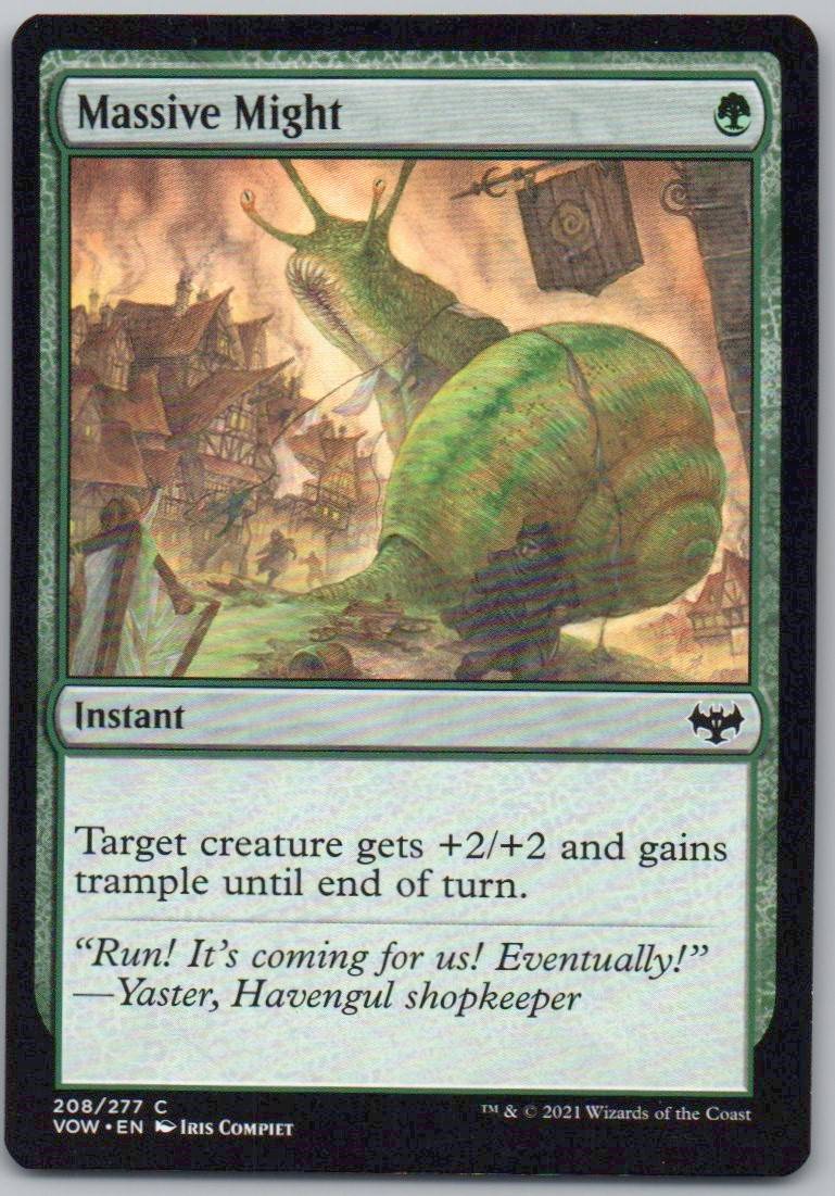 Massive Might 208 Normal Instant Card - Innistrad: Crimson Vow
