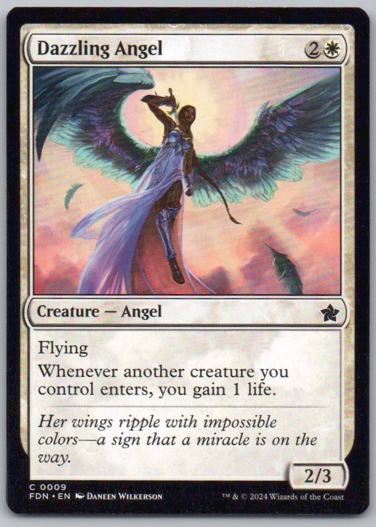 Dazzling Angel 9 Normal Creature Card - Foundations