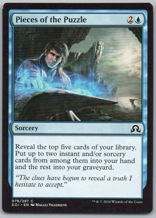 Pieces of the Puzzle 78 Normal Sorcery Card - Shadows over Innistrad