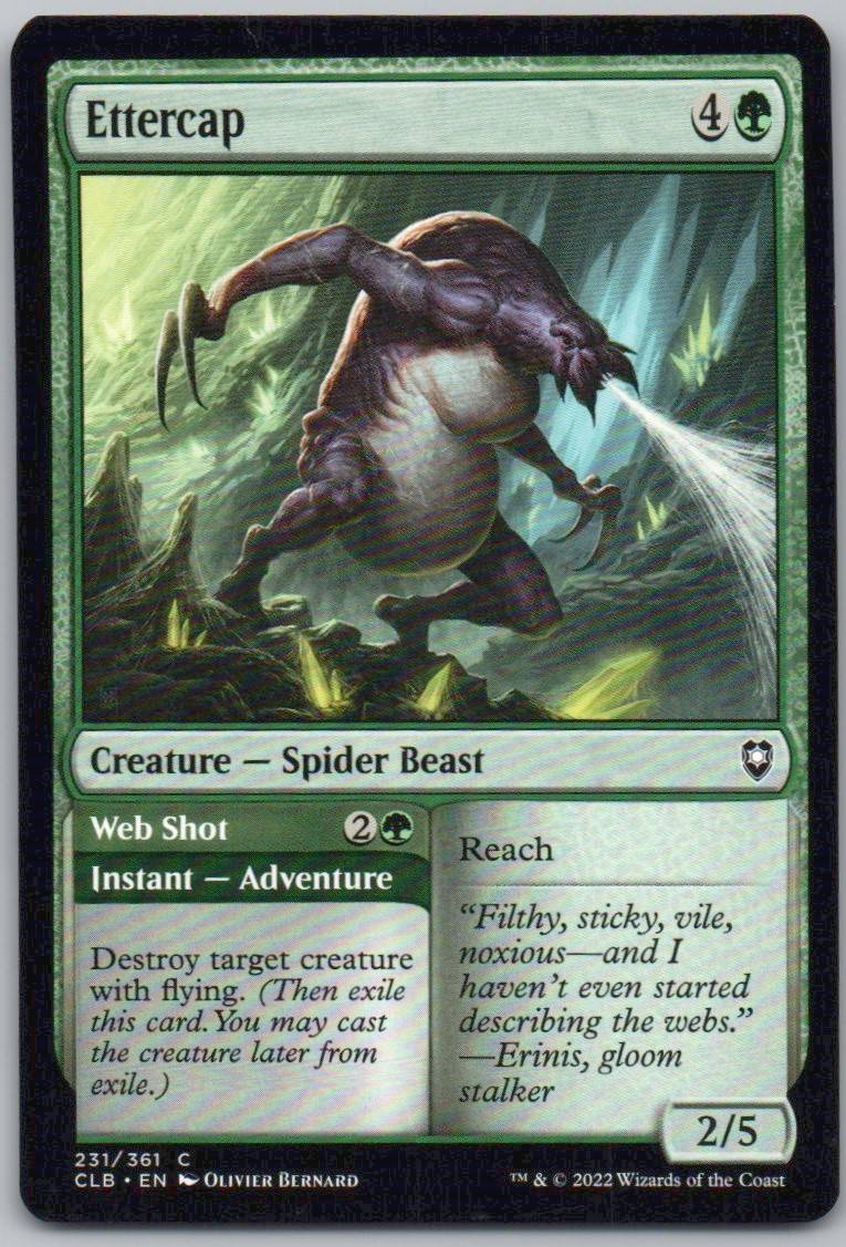 Ettercap 231 Normal Creature Card - Commander Legends: Battle for Baldur's Gate