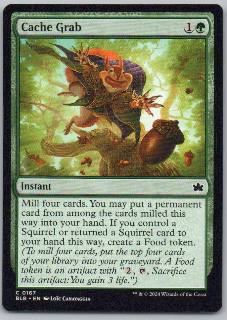 Cache Grab 167 Normal Instant Card - Bloomburrow