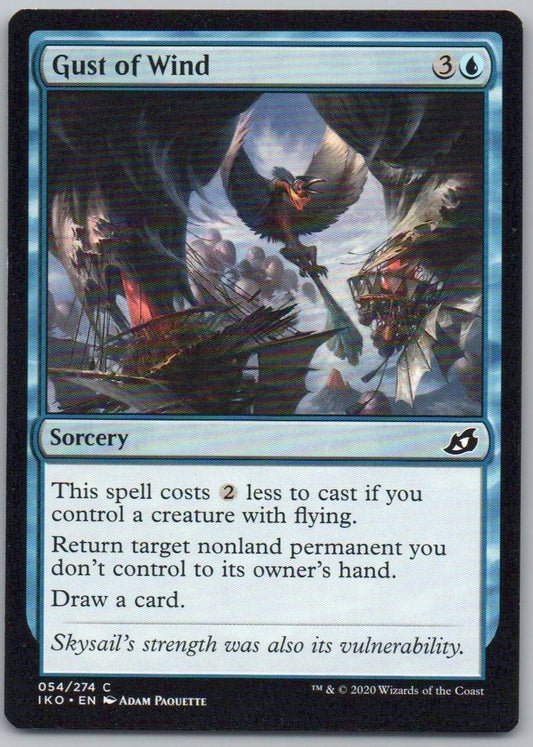 Gust of Wind 54 Normal Sorcery Card - Ikoria: Lair of Behemoths