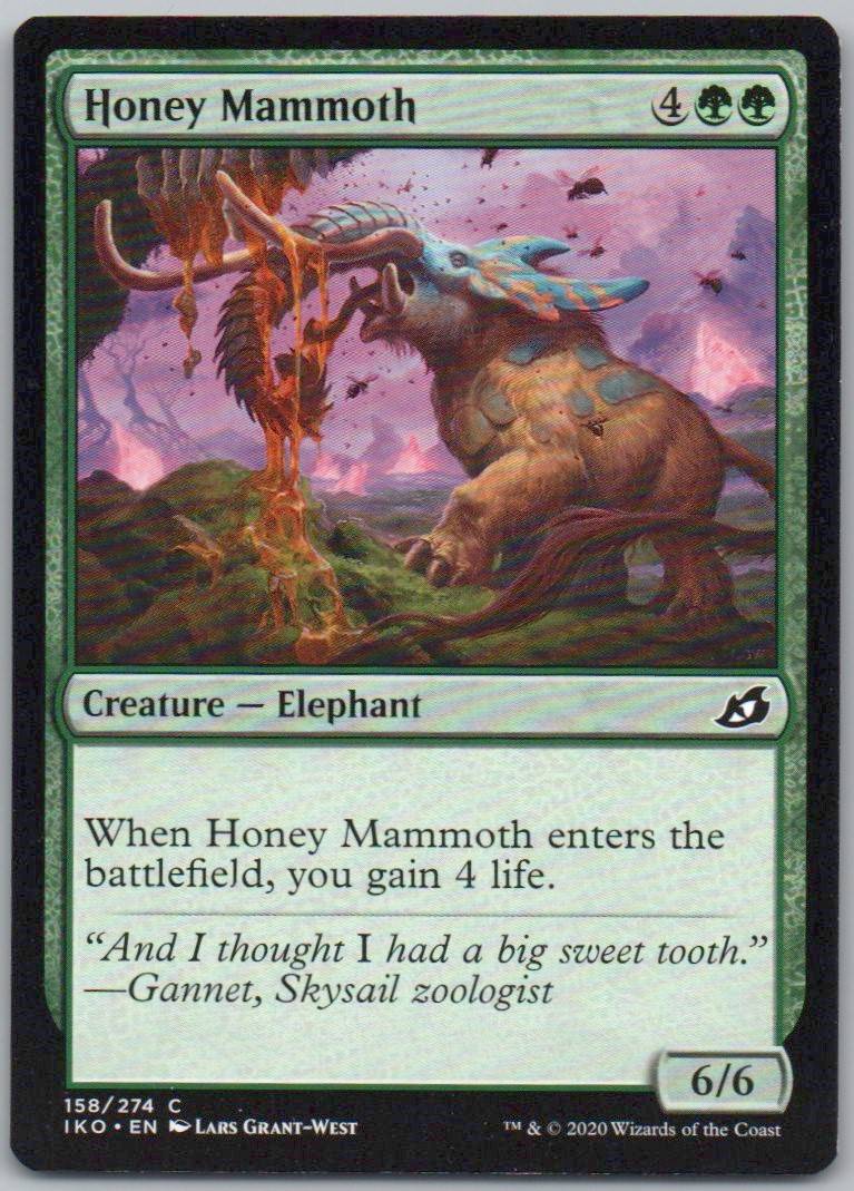 Honey Mammoth 158 Normal Creature Card - Ikoria: Lair of Behemoths
