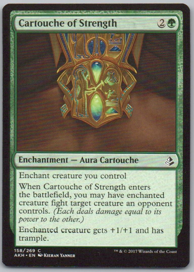 Cartouche of Strength 158 Normal Enchantment Card - Amonkhet