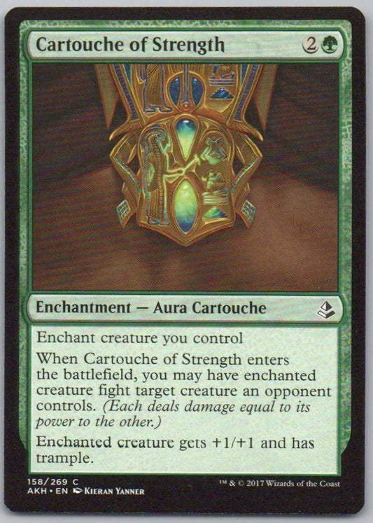 Cartouche of Strength 158 Normal Enchantment Card - Amonkhet