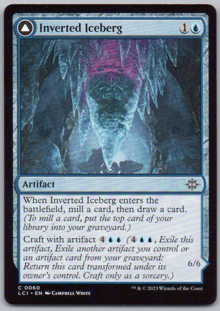 Inverted Iceberg 60 0 Artifact Card - The Lost Caverns of Ixalan