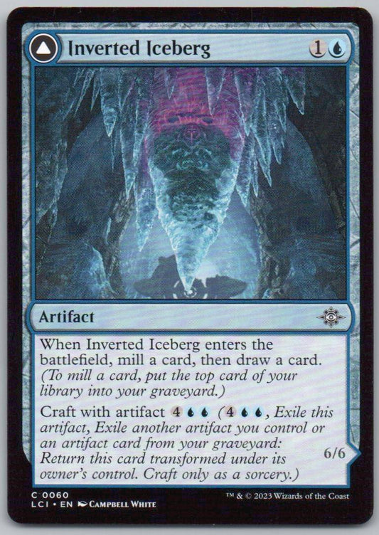 Inverted Iceberg 60 0 Artifact Card - The Lost Caverns of Ixalan