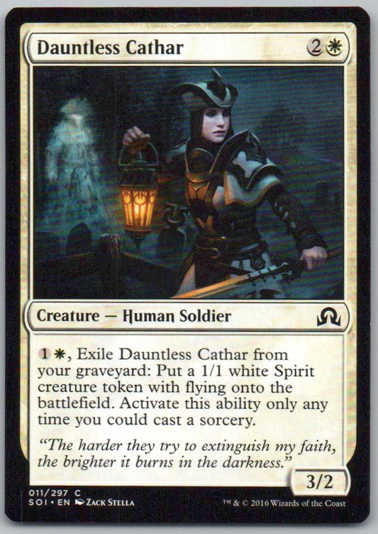 Dauntless Cathar 11 Normal Creature Card - Shadows over Innistrad