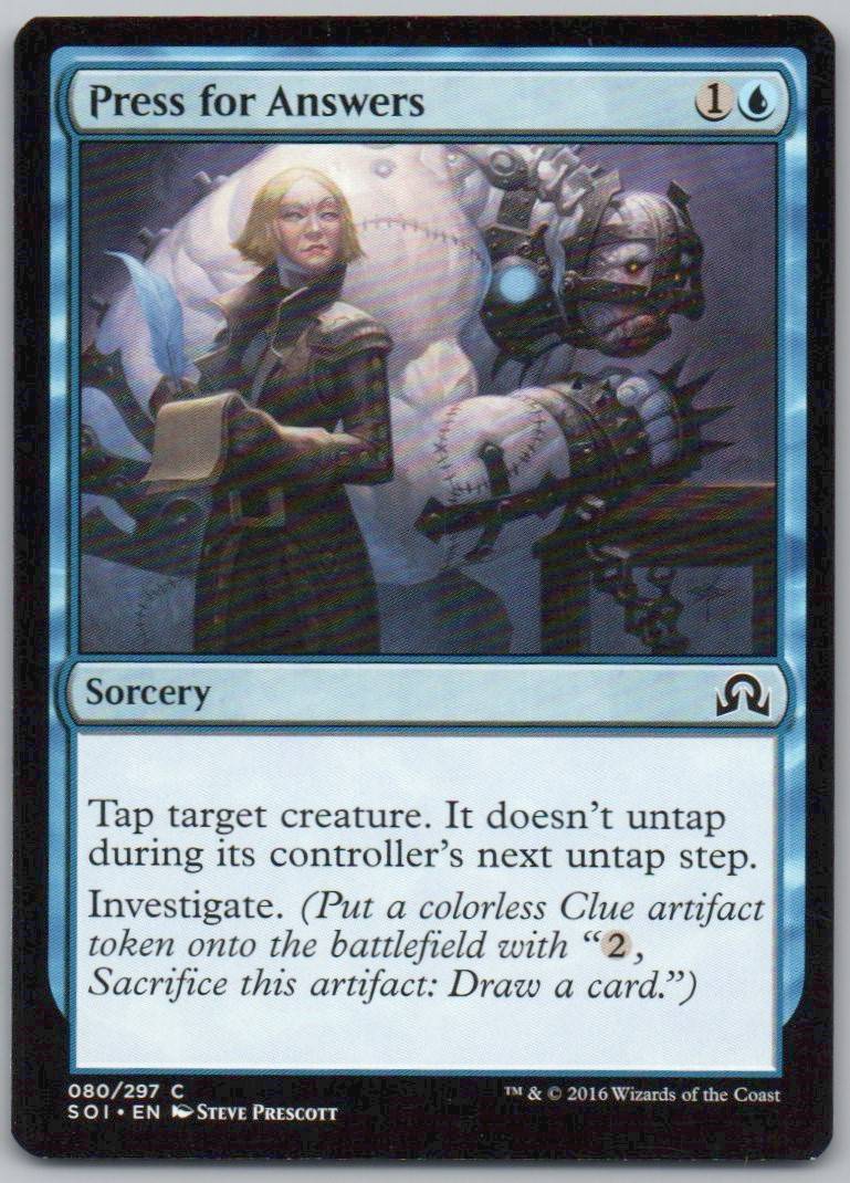 Press for Answers 80 Normal Sorcery Card - Shadows over Innistrad