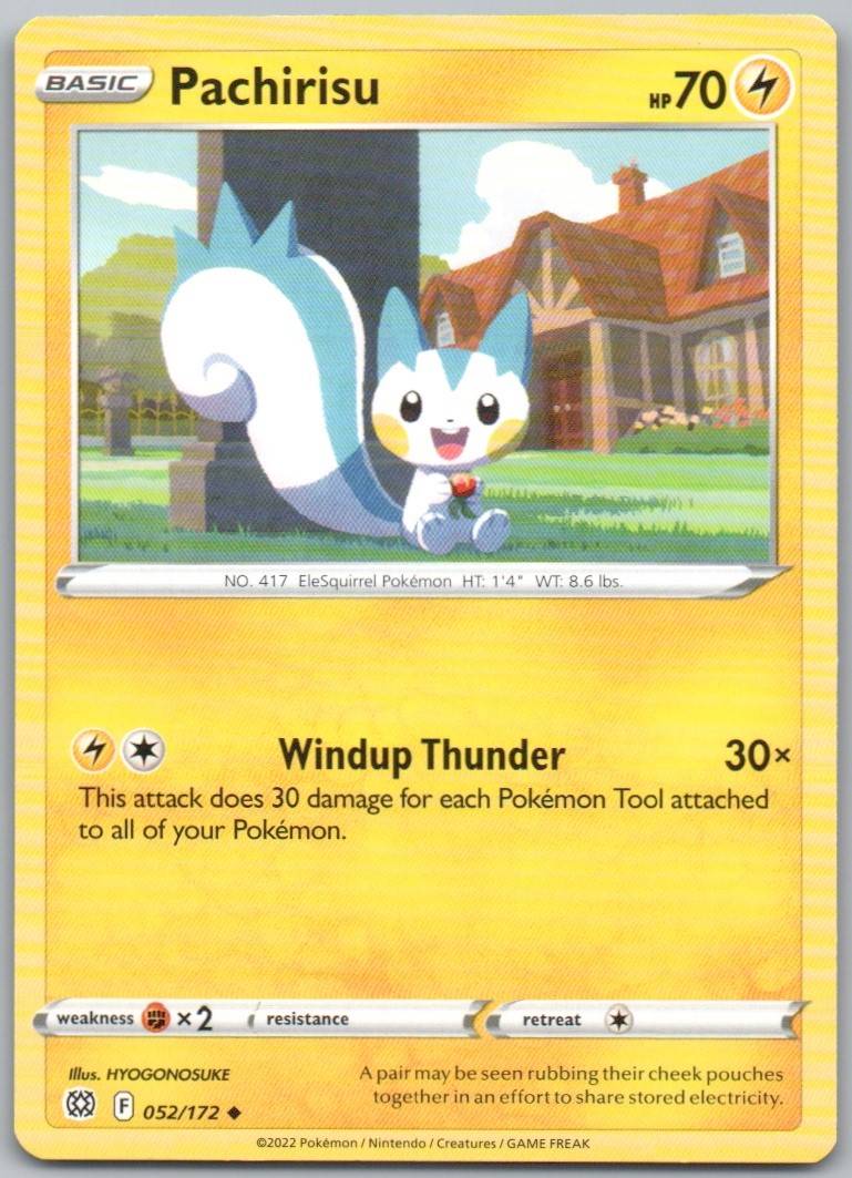 Pachirisu 052 Normal Lightning Card - Brilliant Stars