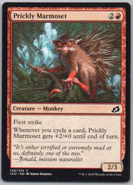Prickly Marmoset 129 Normal Creature Card - Ikoria: Lair of Behemoths