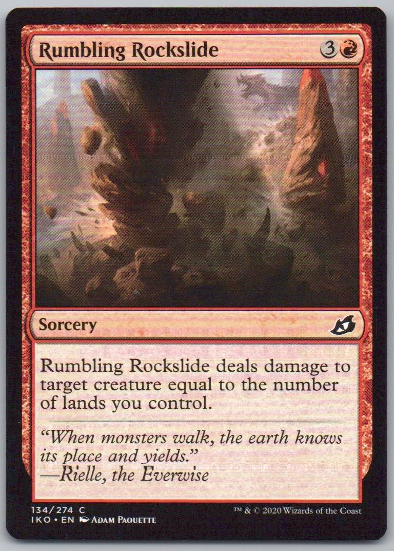 Rumbling Rockslide 134 Normal Sorcery Card - Ikoria: Lair of Behemoths