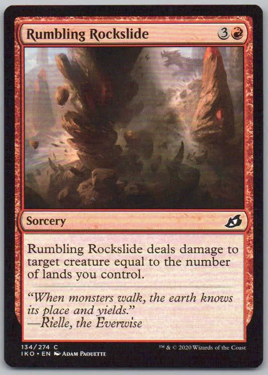 Rumbling Rockslide 134 Normal Sorcery Card - Ikoria: Lair of Behemoths